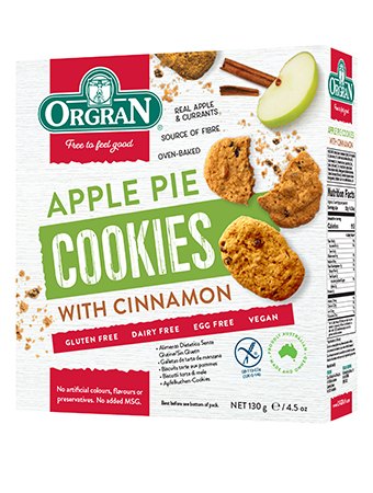 ORGRAN APPLE PIE COOKIES 130G