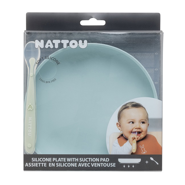 NATTOU SET PIATTO AZZ VENT CUC