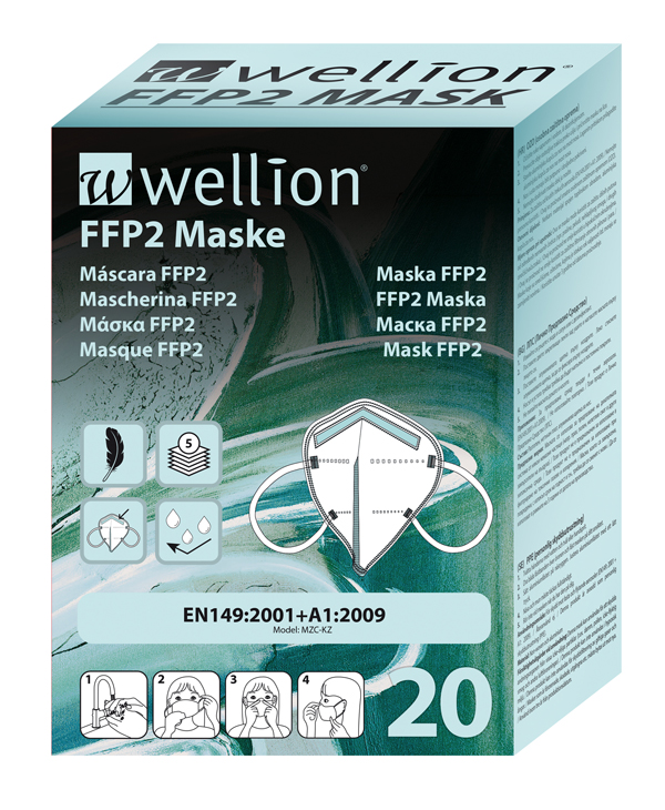 WELLION FFP2 MASK 20PZ