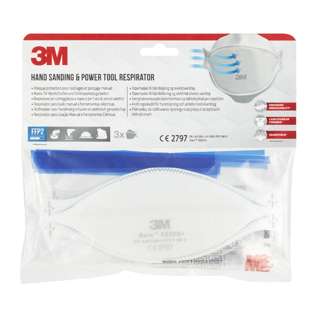 3M RESPIRATORE FFP2 9320C3 3PZ 3M RESPIRATORE FFP2 9320C3 3PZ