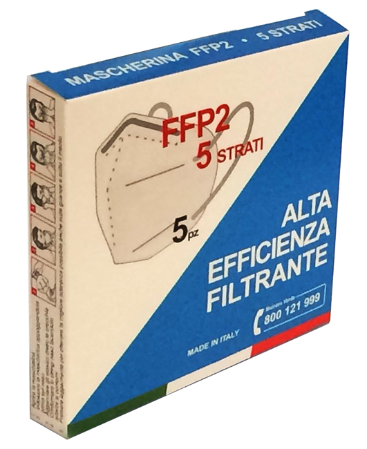 MASCHERINA FFP2 NR ST2 AD VE5P