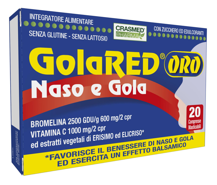 GOLARED ORO NASO E GOLA 20CPR