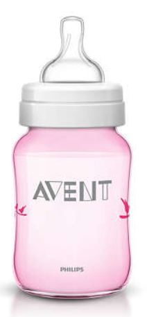 AVENT BIBERON DEC ROSA 260ML