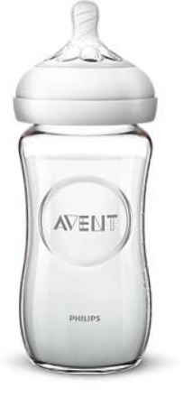 AVENT BIB NAT VETRO 240ML