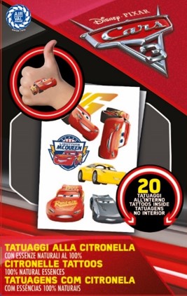 CARS 3 TATUAGGI CITRONELLA20PZ