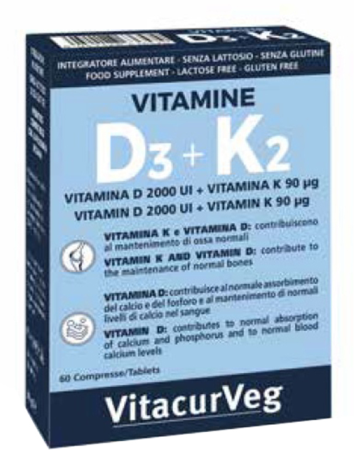 VITAMINE D3+K2 60CPR