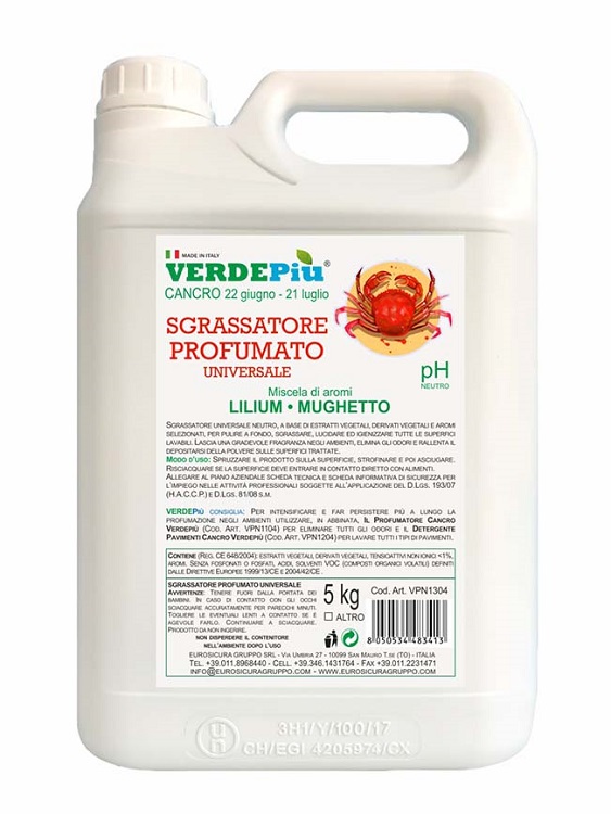 VERDEPIU' SGRASSATORE CANC5KG