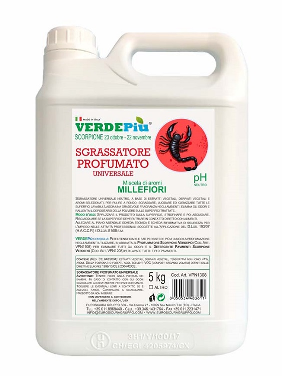 VERDEPIU' SGRASSATORE SCOR5KG