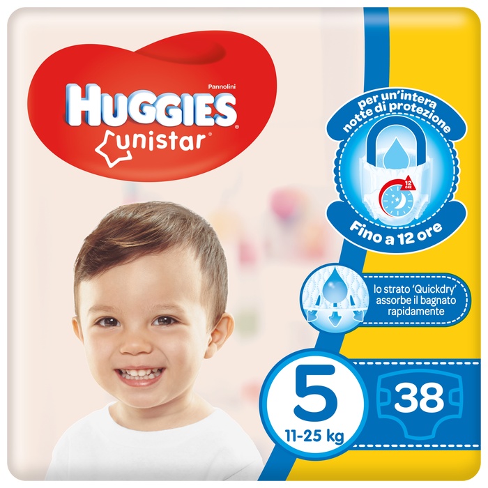 HUGGIES UNISTAR GRANDE 5 38PZ