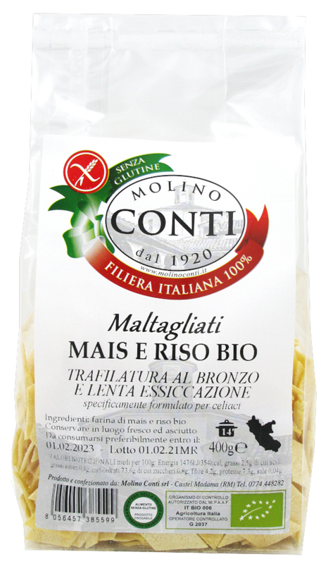 MALTAGLIATI MAIS RISO BIO 400G