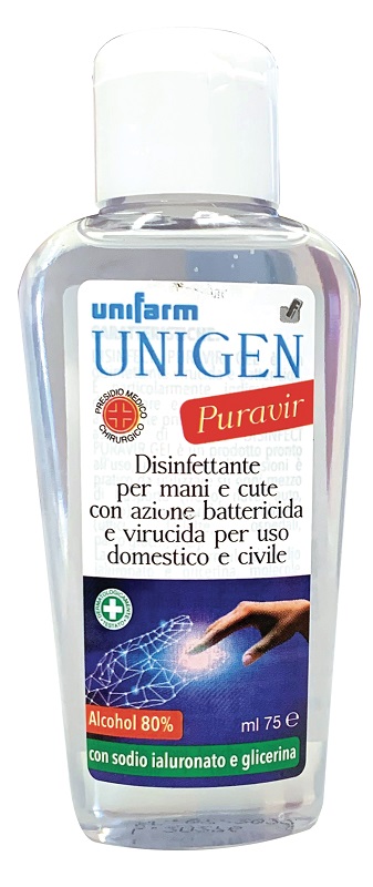 UNIGEN PURAVIR GEL DISINF 75ML