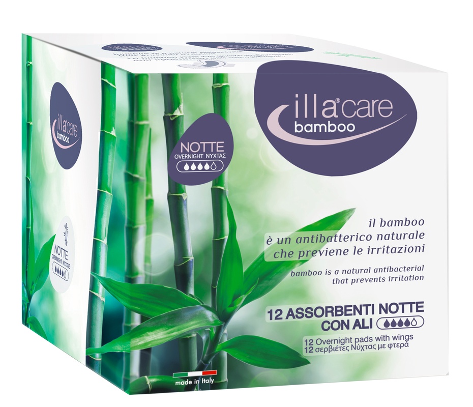 ILLA CARE BAMBOO NOTTE 12PZ