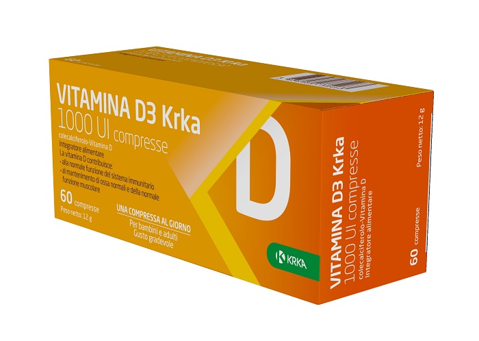 VITAMINA D3 KRKA 1000 UI 60CPR