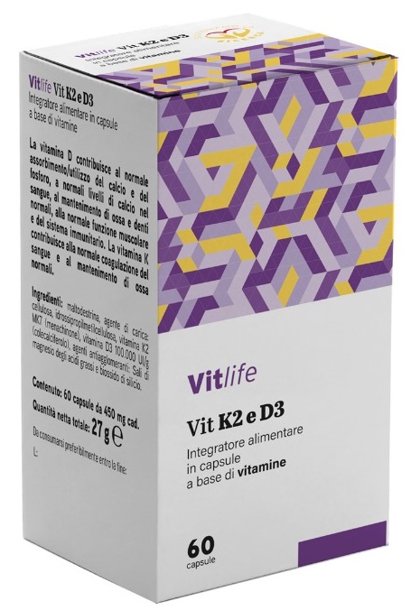 VITLIFE VIT K2 D3 60CPS