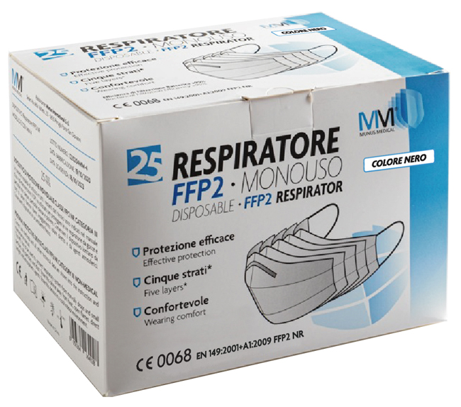 MUNUS MED RESPIR FFP2NR25PZ NE