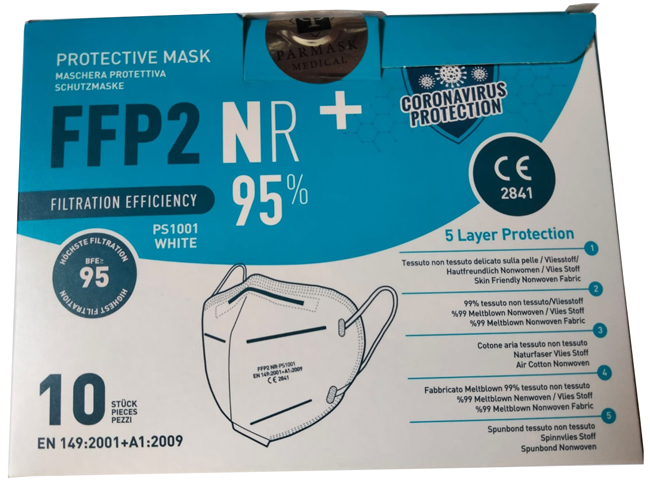 PARMASK FFP2 PS1001 BI 10PZ