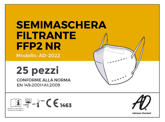 AD SEMIMASCHERA FFP2 BI 25PZ