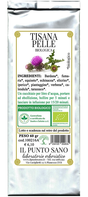 TISANA PELLE BIOLOGICA 60G