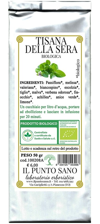 TISANA DELLA SERA BIOLOGICA50G