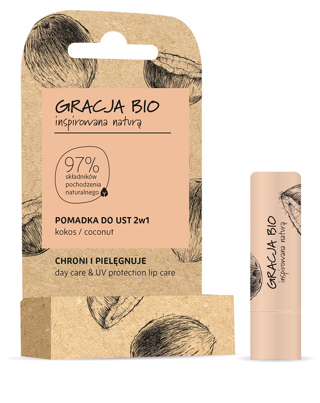 GRACJA BIO LIP BALM 2IN1 COCON