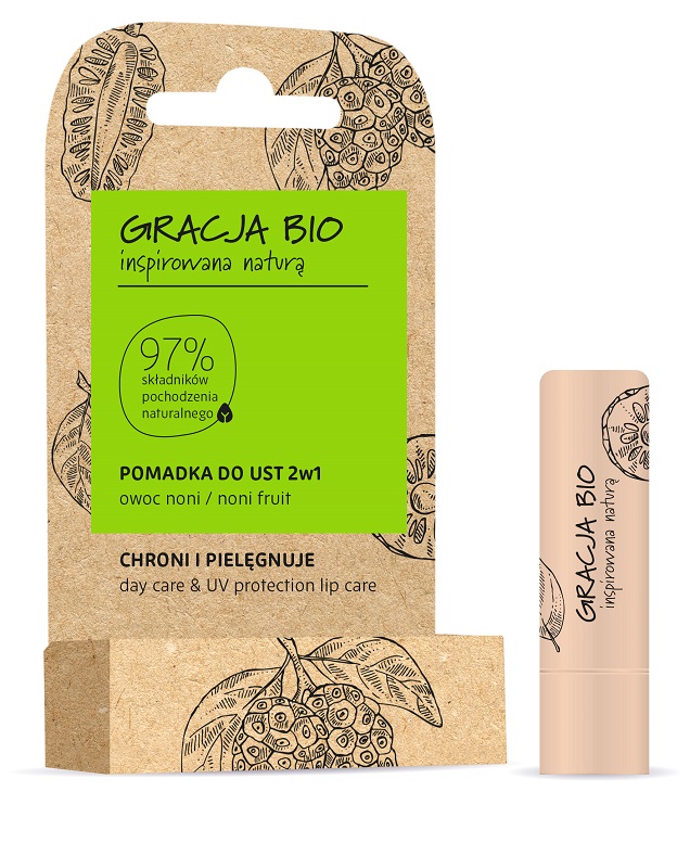 GRACJA BIO LIP BALM 2IN1 NONI