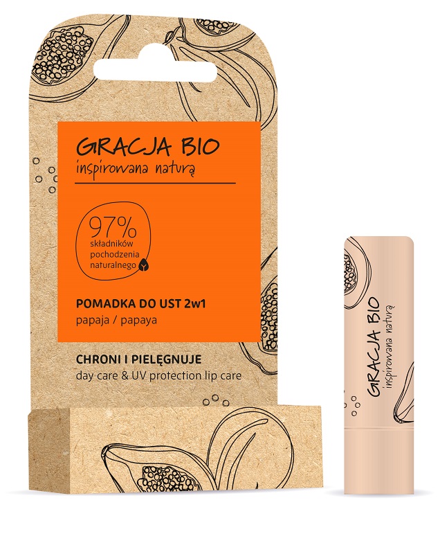 GRACJA BIO LIP BALM 2IN1 PAPAY