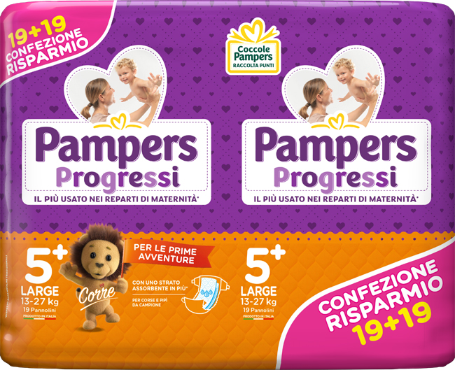 PAMPERS PROGRESSI LARGE 38PZ