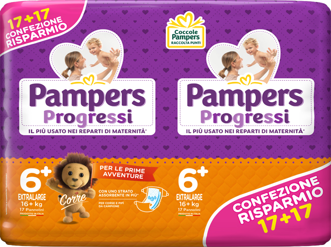 PAMPERS PROGRESSI XL 34PZ