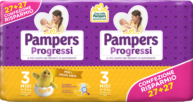 PAMPERS PROGRESSI MIDI 54PZ